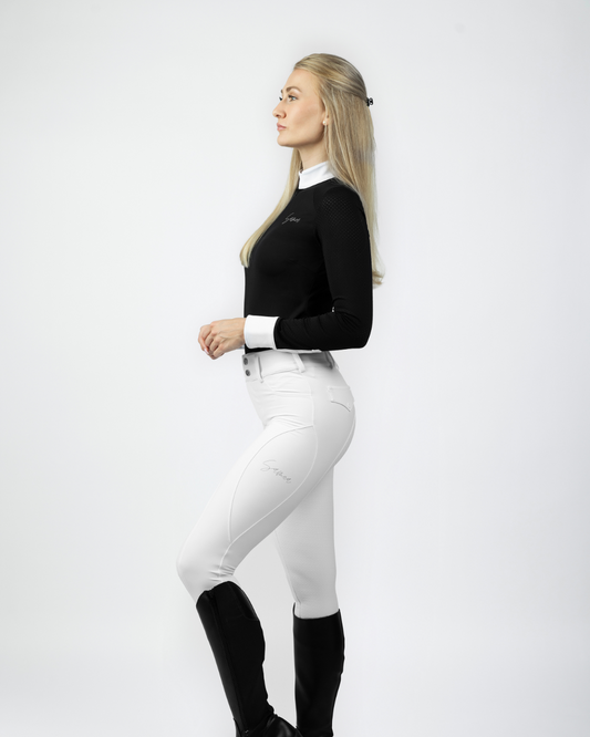 Samea Equestrian White Hybrid Breeches